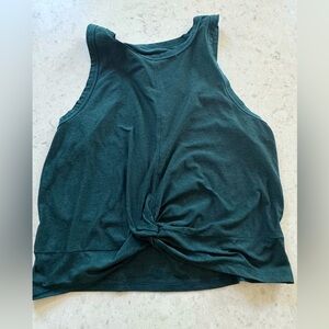 Old Navy Teal Twist Front Sleeveless Tank Top size small